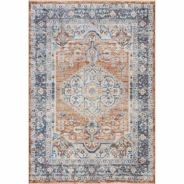 Zara Vintage Medallion Area Rug 8ft 10in X 12ft